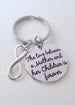 The Love Between a Mother and Her Children is Forever Keychain & Infinity Charm