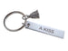 Thimble Keychain & Stainless Steel Tag Engraved "A Kiss" - Peter Pan Kiss