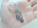 Treble Clef Charm Keychain, Music Teacher Gift - Without Music Life Would B♭