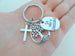 Tree, Cross, So Very Blessed Charm Keychain, Religious Teacher Gift, Neighbor Gift