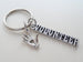 Volunteer Appreciation Gifts • "VOLUNTEER" Tag & Silver Heart In Hand Charm Keychain by JewelryEveryday w/ "We're grateful for your helping hands!" Card