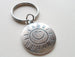You Are My Sunshine Keychain, Saying Keychain with Sun Face on Backside