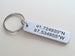 Hook Keychain With Custom Engraved Aluminum Tag; Couples Keychain