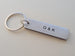 Custom Engraved Aluminum Tag Keychain with Softball Baseball Charm; Couples Keychain