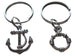 Small Life Saver & Anchor Keychain Set