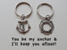 Anchor & Lifesaver Ring Keychain Set