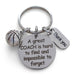Basketball Coach Appreciation Gift • Engraved "A Great Coach is Impossible to Forget" Keychain | Jewelry Everyday