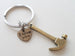 Bronze Hammer Keychain - My Dad Can Fix Anything; Fathers Gift Keychain