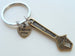 Bronze Wrench Keychain - My Dad Can Fix Anything; Fathers Gift Keychain