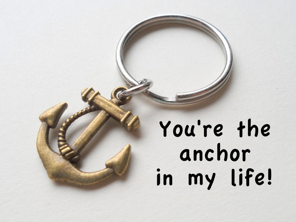 Bronze Anchor Keychain