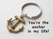 Bronze Anchor Keychain