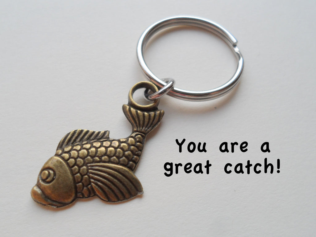 Bronze Fish Keychain