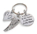 A Moment in My Tummy A Lifetime in My Heart, Twin Babies Memorial Keychain, Twins Feet Heart Charm & Wing Charm