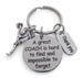 Cheerleading Coach Appreciation Gift • Engraved "A Great Coach is Impossible to Forget" Keychain | Jewelry Everyday