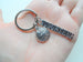 Globe Charm and Volunteer Charm Keychain, Community Volunteer Keychain - You Mean the World to Us