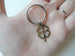 Bronze Four Leaf Clover Keychain - Lucky To Have You; 8 Year Anniversary Gift, Couples Keychain, Custom Engraved Options