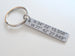 Personalized Engraved Keychain, Custom Small Stainless Steel GPS Keychain, Latitude Longitude Coordinates Keychain