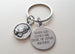 When God Closes One Door He Opens Another Keychain with Praying Hands Charm, Religious Keychain