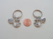 Dad and Mom Anchor Keychain Set- You're the Anchor in My Life; Father's Gift, Mother's Gift
