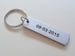 Custom Engraved Aluminum Tag Keychain, Couples Keychain, Anniversary Keychain, Memorial Keychain, Customized Keychain