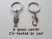 Fancy Hook & Fish Keychain Set