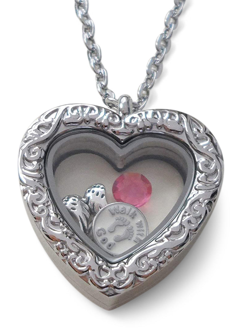 Heart Silver Pendant & Locket