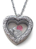 Personalized "Forever in My Heart" Stainless Steel Heart Locket Necklace for Baby Loss Memorial - by Jewelry Everyday