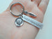Thanks for Helping Us Grow Engraved Rectangle Tag With Plate & Carrot Charm Keychain Gift, School Lunch Staff Appreciation Gift