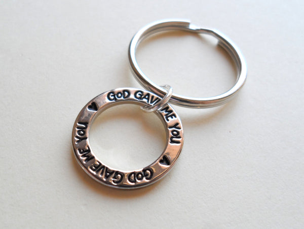 Circle Ring God Gave Me You Keychain