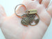 Occupational Therapist Keychain with Bronze Tree, OT Heart, and Thank You Charm, OT Appreciation Gift