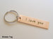 Anniversary Gift • Personalized Laser Engraved Handwriting Keychain, Couples Keychain for Anniversary or Memorial by Jewelry Everyday