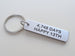 Aluminum Tag Keychain Engraved with "4,745 Days, Happy 13th"; Hand Made 13 Year Anniversary Keychain