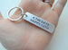 Aluminum Tag Keychain Engraved with "4,745 Days, Happy 13th"; Hand Made 13 Year Anniversary Keychain