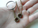 Industrial Rustic Hex Nut Keychain & Necklace set - Nuts About You; Couples Keychain Set
