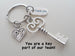 Physical Therapist Appreciation Gift Keychain, Thank You Gift for Clinic Staff, Key & PT Heart Charm