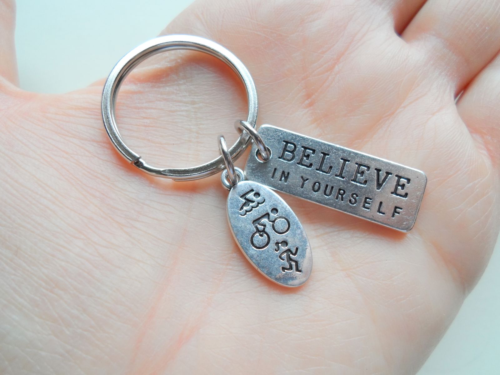 Triathlon keychain hotsell