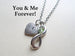 Infinity Symbol Necklace; Brithstone Necklace - You And Me Forever