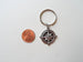 Compass Keychain or Handbag Charm - I'd Be Lost Without You; Couples Keychain