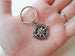 Compass Keychain or Handbag Charm - I'd Be Lost Without You; Couples Keychain