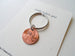 Personalized Penny Keychain Stamped with Initials and Heart Around the Year, Anniversary Gift