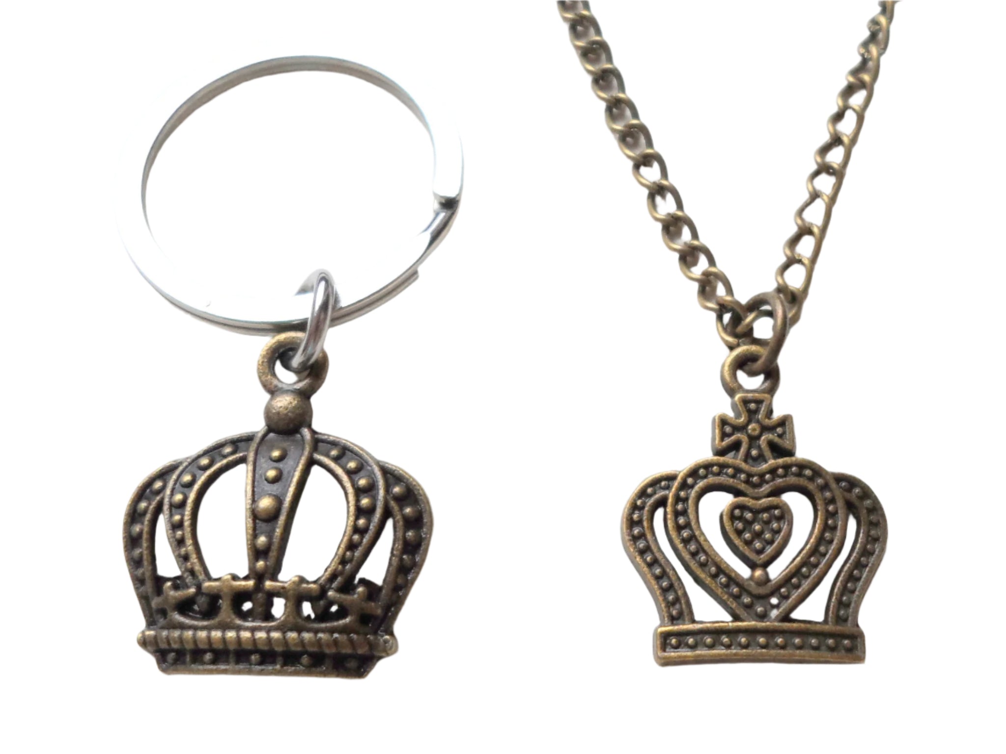 Couples keychain and necklace set online