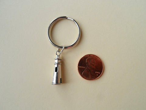 Lighthouse Necklace and Lighthouse Keychain Set