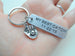 Custom Engraved Aluminum Tag Keychain with Baseball Mitt Charm; Couples Keychain or Baseball Player or Fan