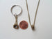 Industrial Rustic Hex Nut Keychain & Necklace set - Nuts About You; Couples Keychain Set