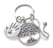 Pediatric Health Care Charm Keychain, Nurse Appreciation Keychain, Tree & Stethoscope, and Hand in Hand Charm