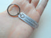 Custom Engraved Stainless Steel Tag Keychain with Heart Charm for Couples 11 Year Anniversary Gift Keychain, Add Backside Engraving