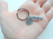 Silver Bass Fish Keychain with Engraved Disc "My Best Catch"; Couples Keychain