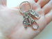 Treble Clef Charm Keychain with I Can Charm and Swivel Clasp, Music Student, Teacher, or Musician Keychain