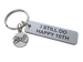 Aluminum Tag Keychain Engraved with "I Still Do, Happy 10th", 10 Year Couples Anniversary Keychain