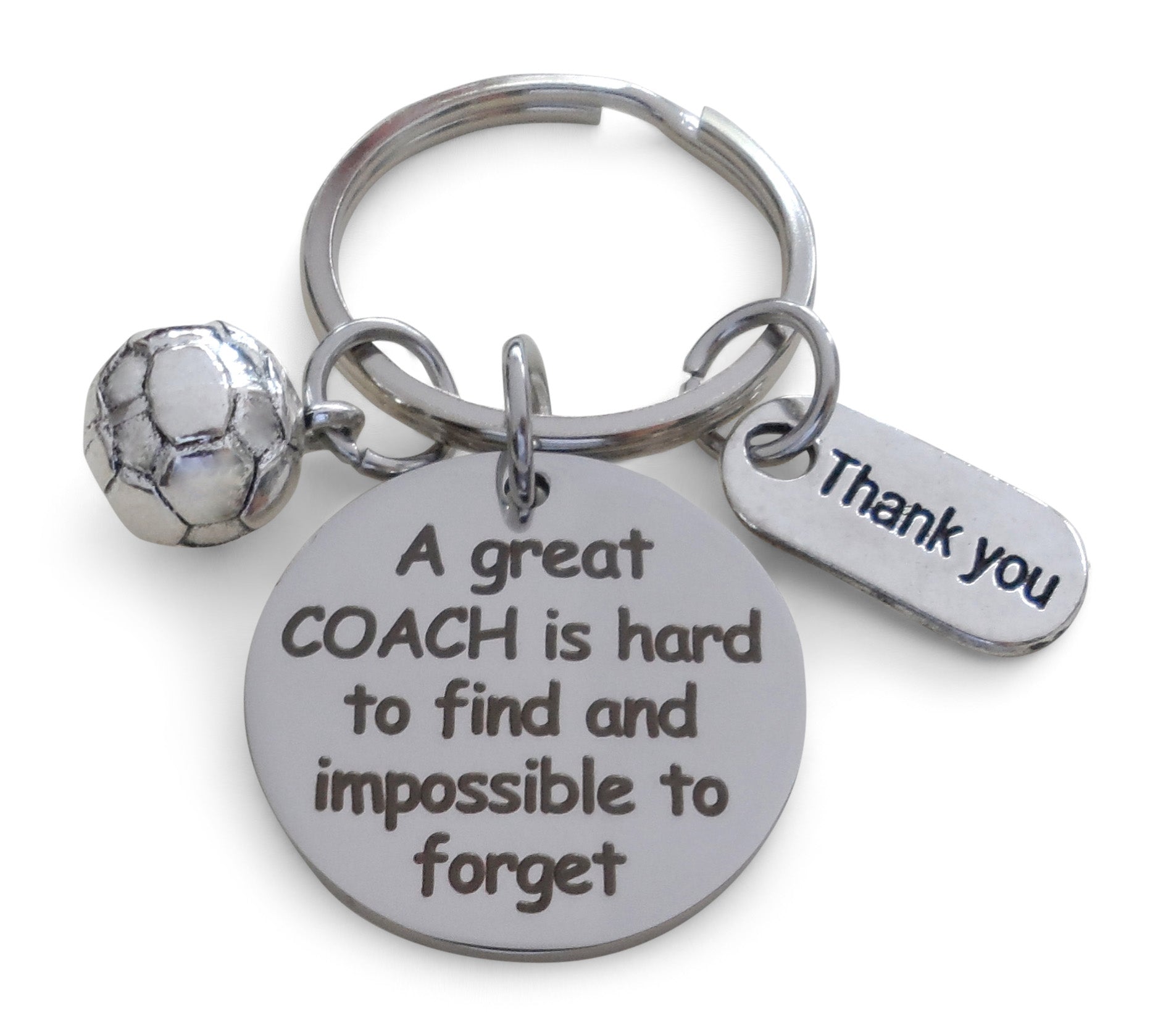 Soccer discount coach keychain